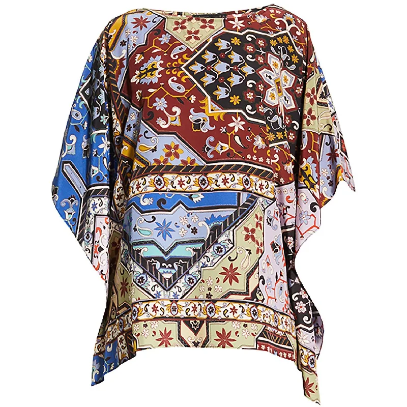 Fashion Essentials Women's Miklos Silk Easy Top In Multi