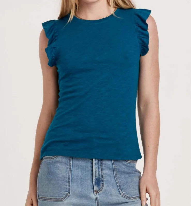 Luxe Style Discounts North Top In Empress Teal