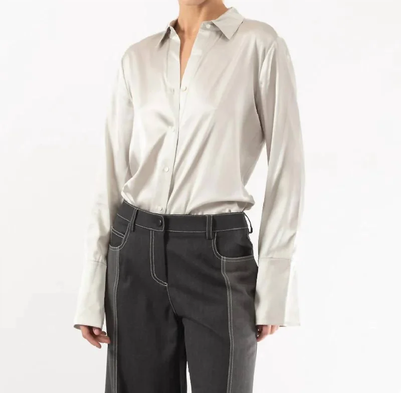 Hot Styles Bessette Shirt In Platinum