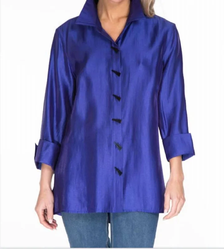 High-End Style Discounts Rising Horizon Shirt In Royal