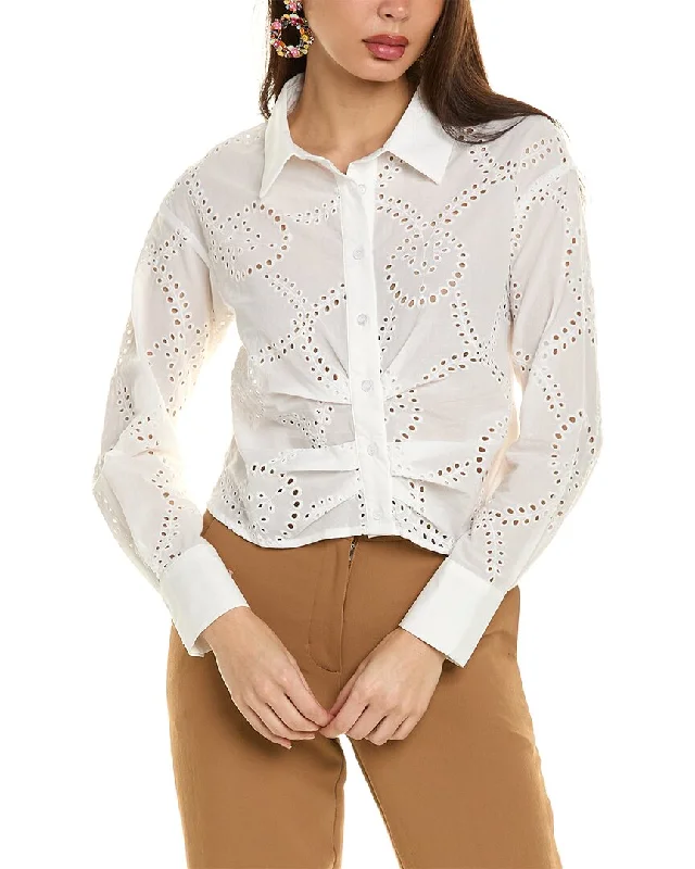 Spring Fashion Gracia Eyelet Shirt