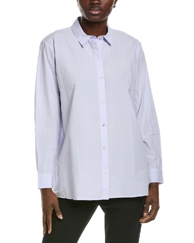 Best Deals Of The Season EILEEN FISHER Classic Collar Shirt