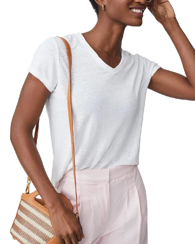 Sporty Fashion Offers J.McLaughlin Kacey Linen-Blend Top