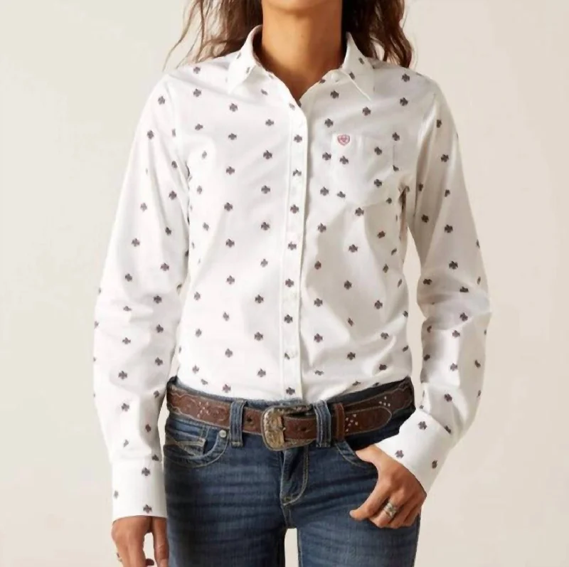 Hot Brand Discounts Kirby Stretch Shirt In Thunderbird Print