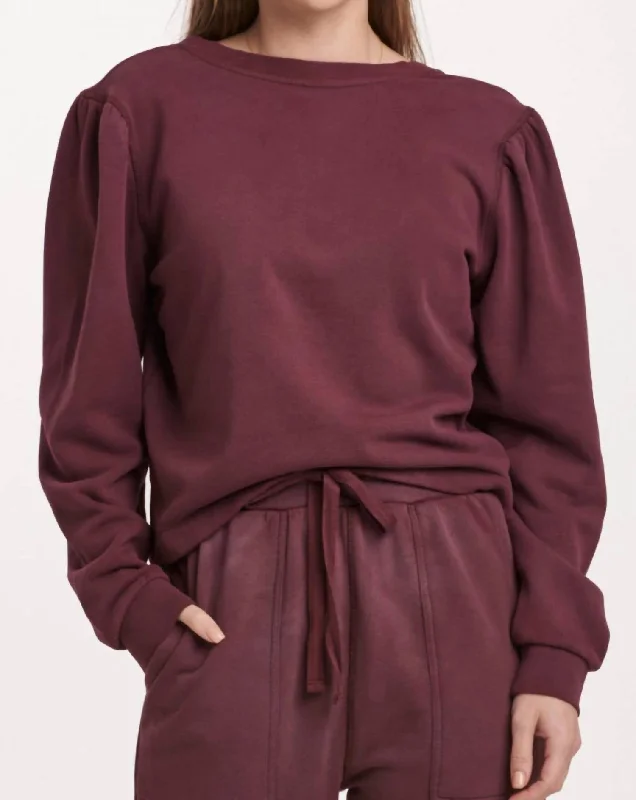 Unleash Your Fashion Raya Top In Plum Berry