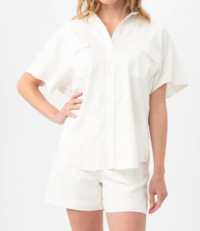 Get The Latest Trends Vara Top In Whitewash