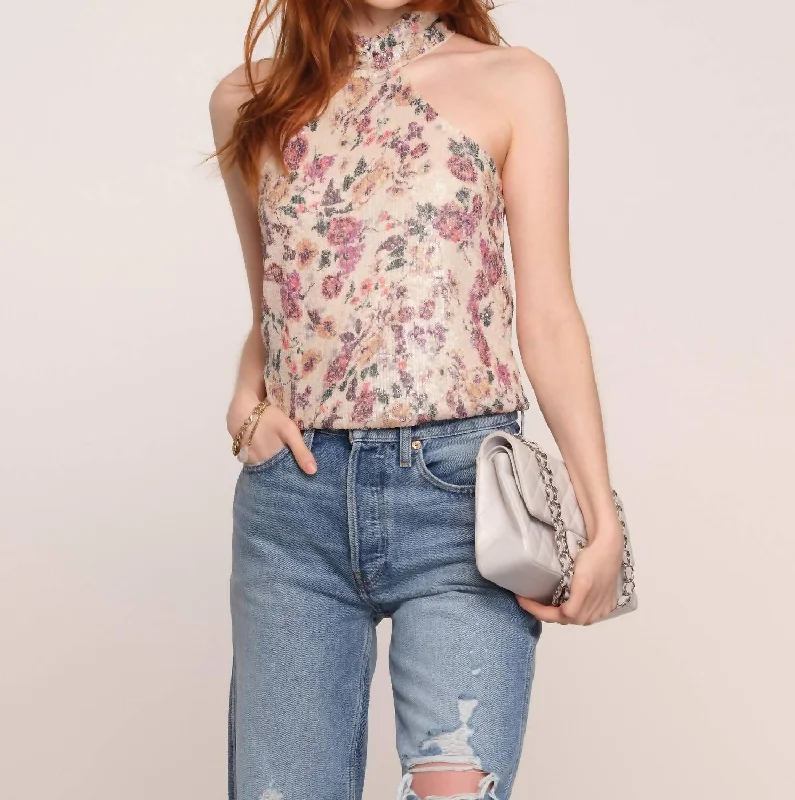 Chic Style, Always In Vogue Brody Top In Bouquet