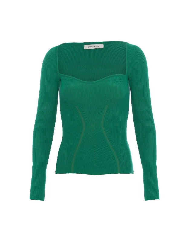 Discount Extravaganza Celine Top In Jade Green