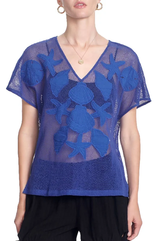 Buy More, Save More Clara Top In Sea Blue
