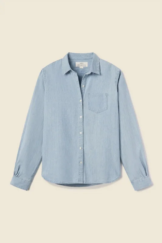 Essentials On Sale Grace Classic Shirt In Chambray