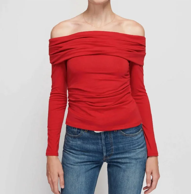 Hot Sale Abana Top In Red