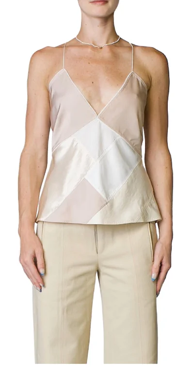 Winter Warehouse Sale Juliet Patchwork Top In Cream