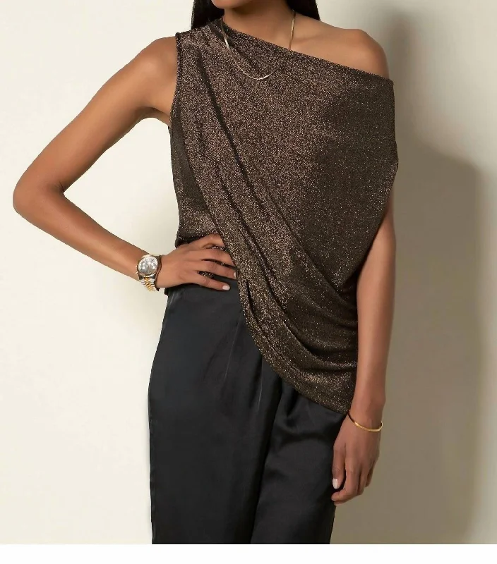 Everyday Elegance Sale Gigi Top In Dark Gold