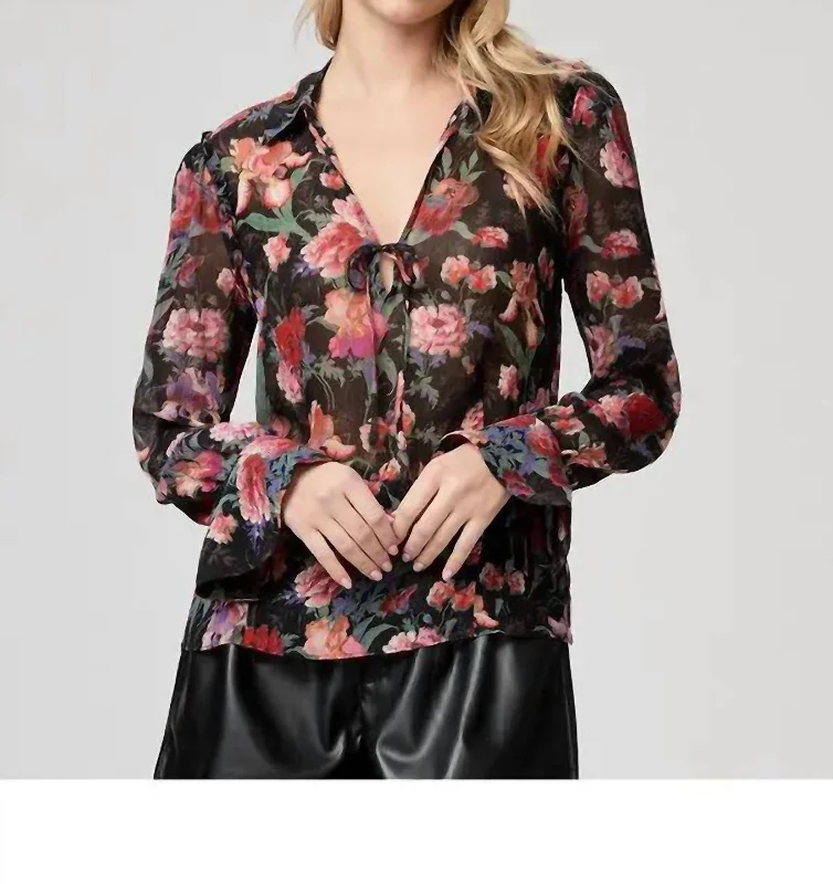 Winter Warehouse Sale Marsha Shirt In Black Mulit