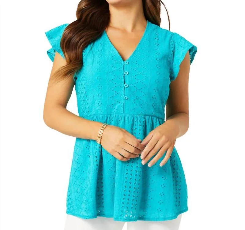 Insane Discount Onslaught Zendaya Peplum Top In Teal