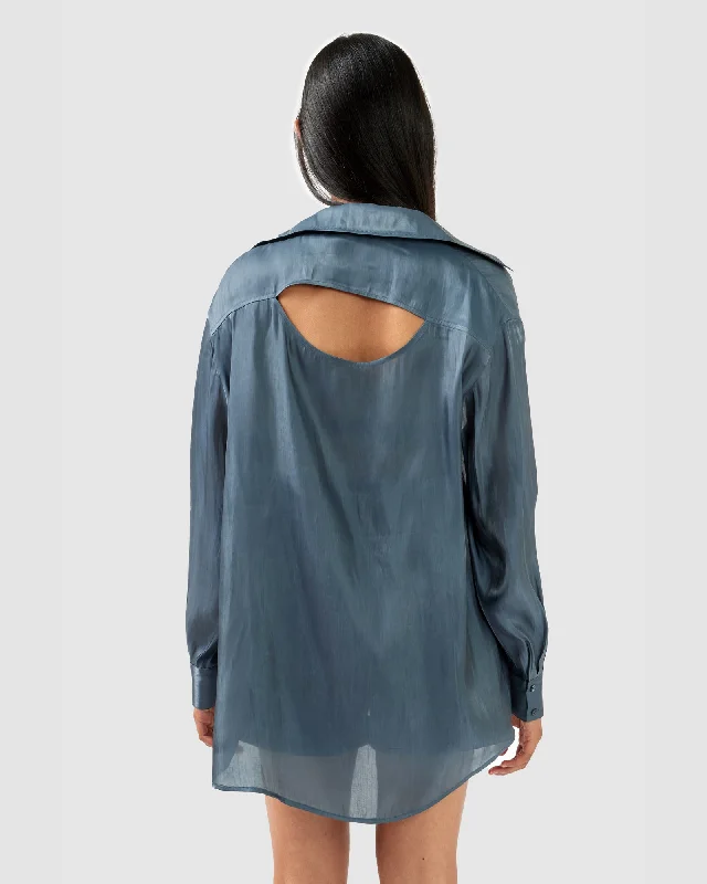 Laid-Back Fashion Offers Back To You Iridescent Shirt