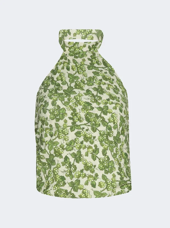 Laid-Back Fashion Offers Etro Floral Halterneck Top Green