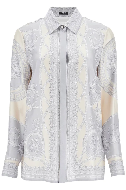 Style Without Limits Versace Women's Silk Shirt The Cut Of The Gods