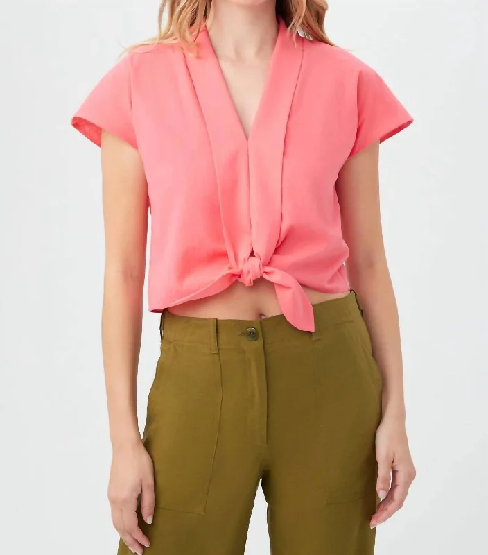 Fashion Forward Tallia Top In Positano Pink