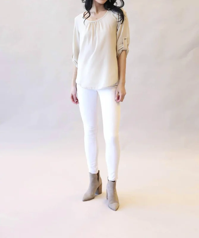 Trendy Styles Favorite Must Have Top In Beige