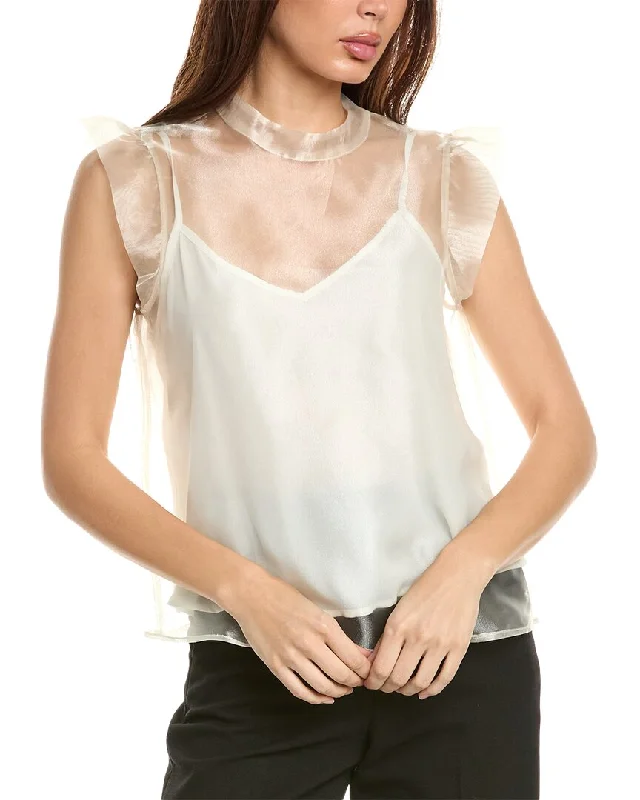 Trendy Women's Wear Collection Vince Camuto Organza Top