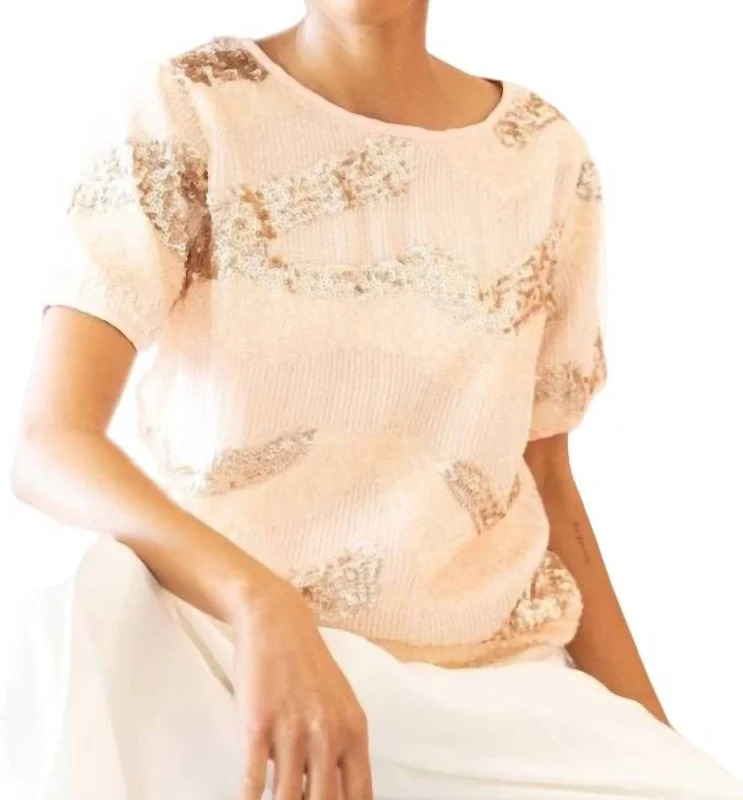 Sustainable Fashion Extravaganza Rosita Top In Champagne Sparkler