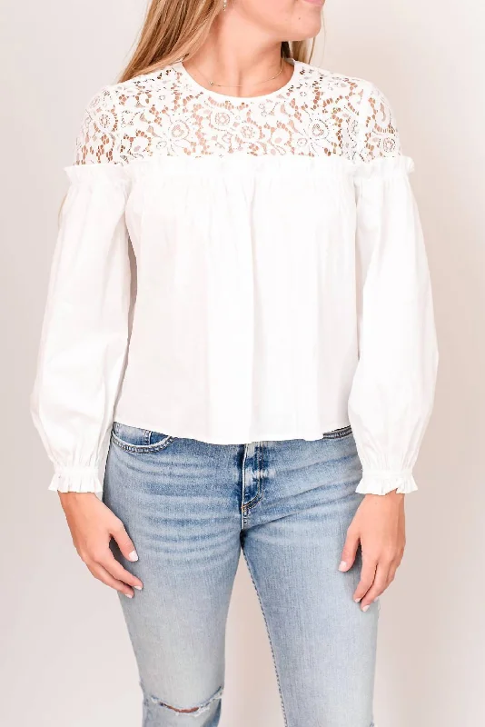 Gift Ideas Lacie Top In White