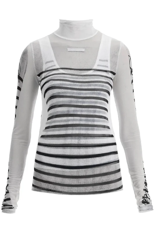 Athleisure Style Sale Jean Paul Gaultier Women's Laye Top With Marinière