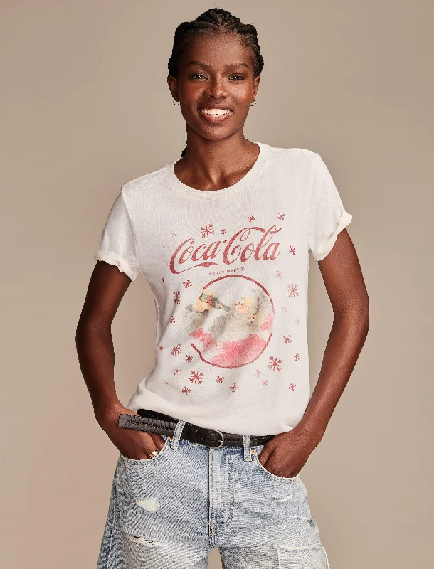 Clearance Event Lucky Brand Women's Coke Santa Snow Classic Crew