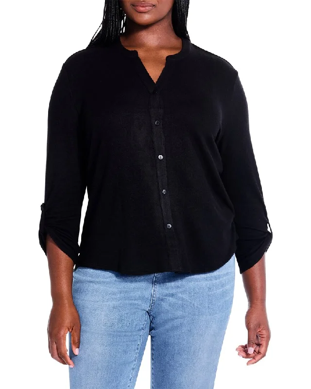 Chic And Trendy NIC+ZOE Sweet Dreams Convertible Sleeve Shirt