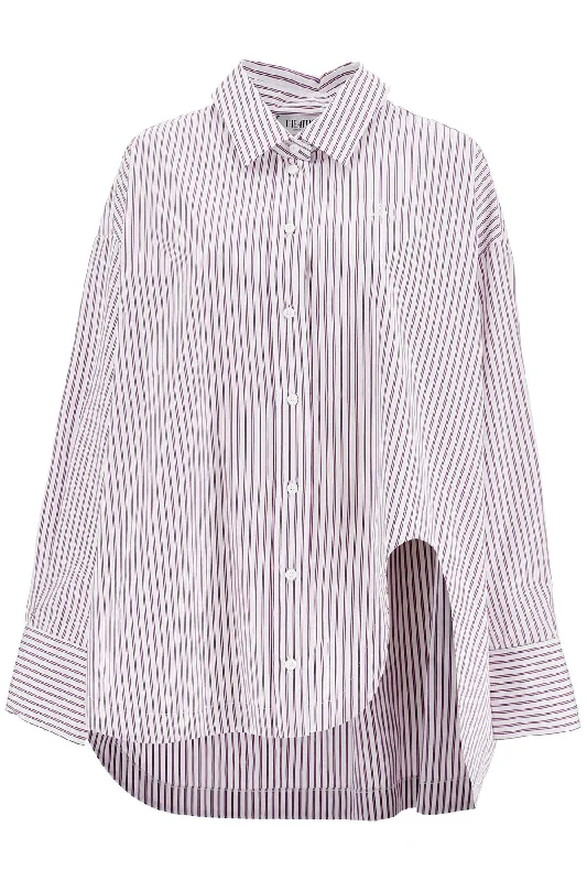 Trend Forward Threads The Attico Women's And Striped Oversized Shirt