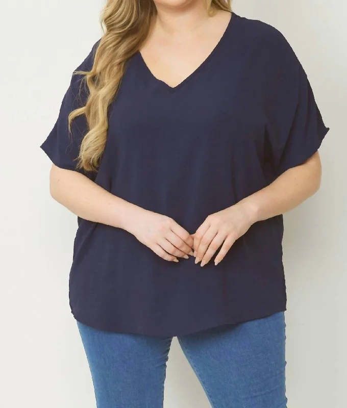 Classic Modern Offers New Attitude Top In Navy