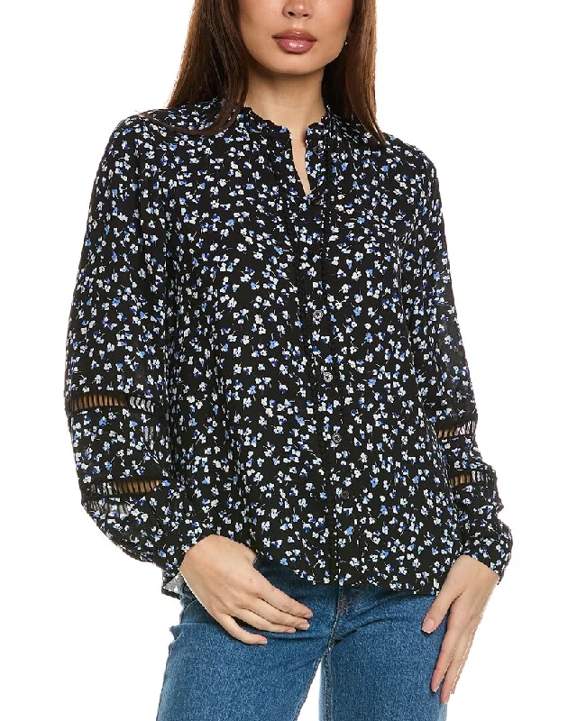 Exclusive Designer Style Deals Jones New York Button Front Top