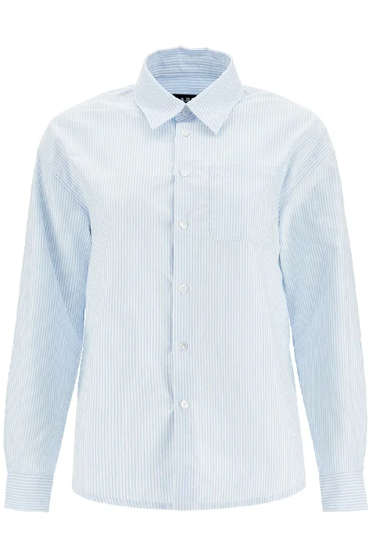 Ride The Style Wave A.P.C. Women's Boyfriend Shirt With Pocket Detail