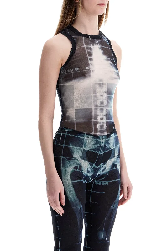 Massive Savings Jean Paul Gaultier Body In Black Polyamide With X-Ray Print