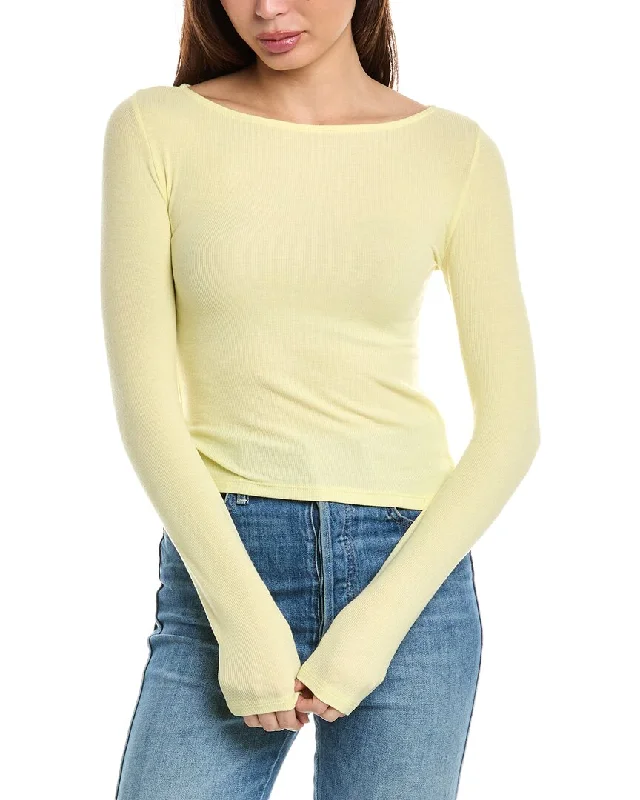 Luxury Casual Deals ATM Anthony Thomas Melillo Ribbed Top