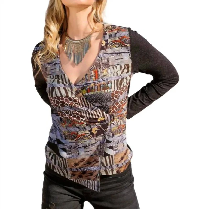 Exclusive Discount Simply Art Joy Burlington Top In Multi Color