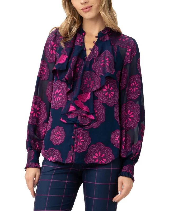 Laid-Back Fashion Offers Trina Turk St. Marks Silk-Blend Top