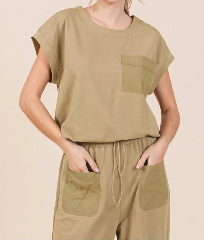 Stylish Deals I Am Ready Top In Taupe