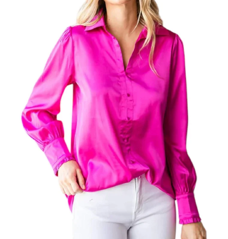 Must-Have Style Discounts Look What You Have Top In Hot Pink