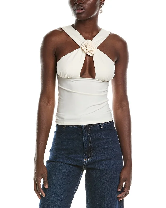 Chic Style Discounts WeWoreWhat Rose Halter Top