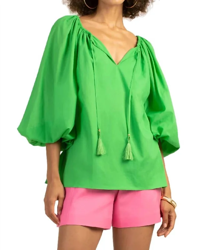 Romantic Chic Deals Sandia 2 Top In Vert