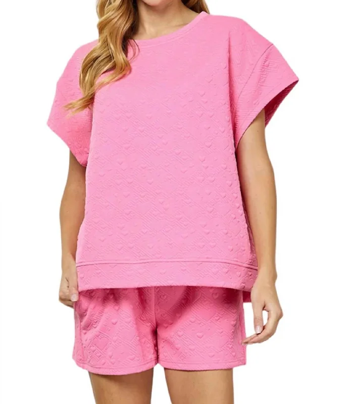 Everyday Elegance Sale Right On Cue Top In Pink