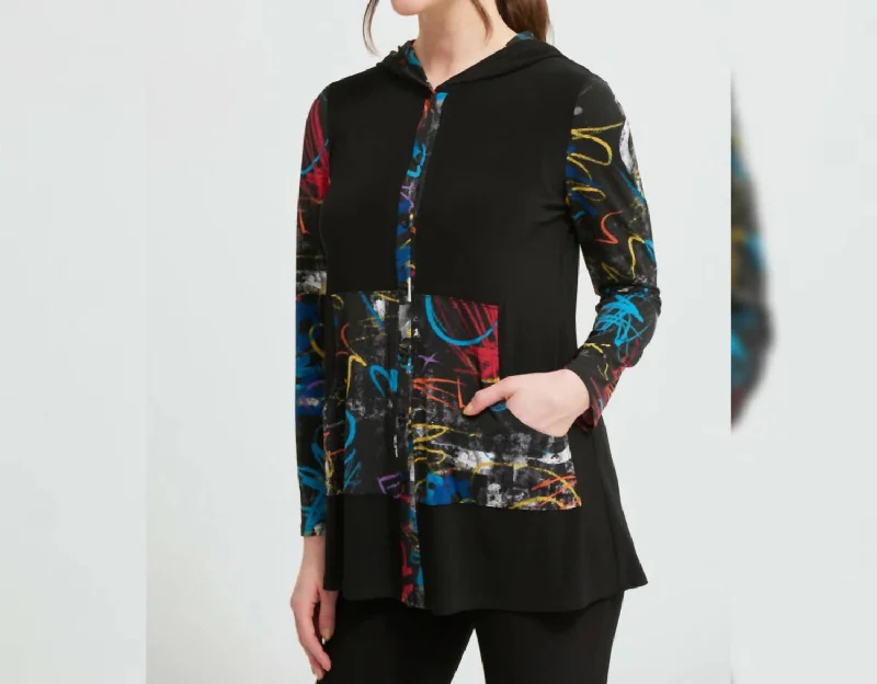 Sale Event, Prices Rock Graffiti Pocket Front Top In Black