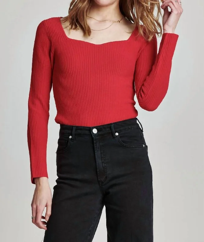 Explore What's New Blakeley Top In Garnet