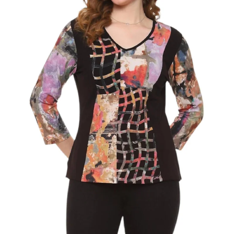 Minimalist Fashion Sale Bobbi Cutwork Top In Multi Color