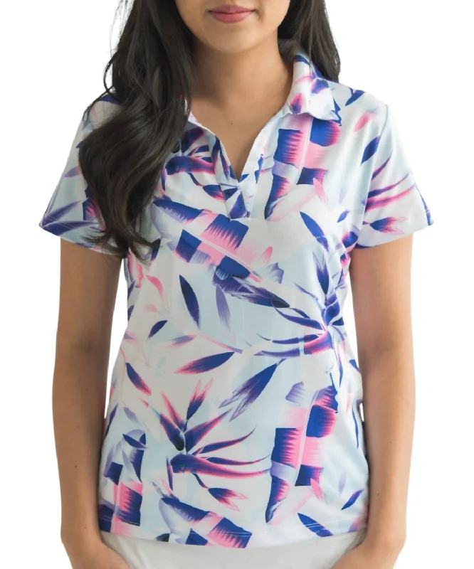 Fashion Deal Women's Golf Polo In Tropical Twilight