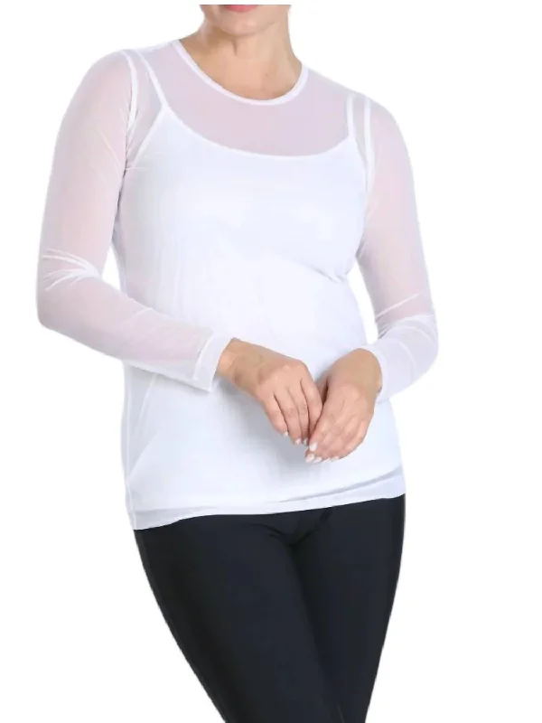 Minimalist Fashion Sale The Only One Top In White