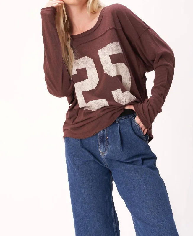 Trendy Looks On Sale Game On Slouchy Top In Spiced Copper