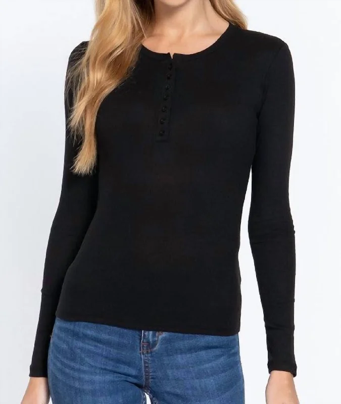 Step Ahead, Lead The Trend Cheryl Henley Top In Black